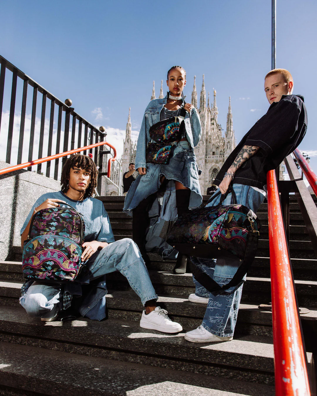 EMBROIDERED DRAGONS DUFFLE - Image 8