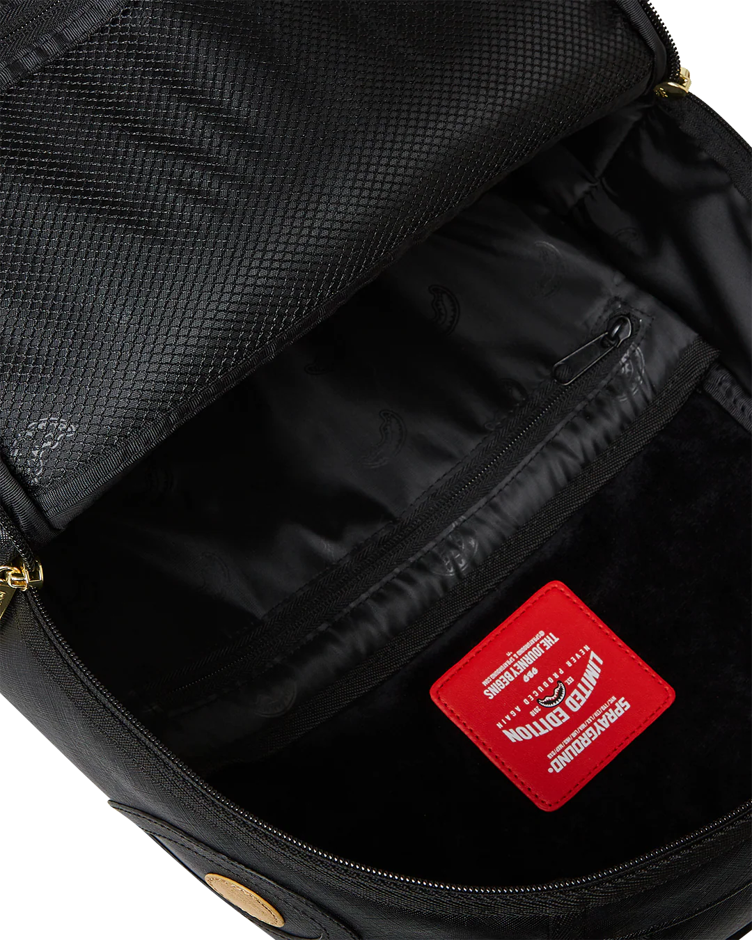 GOLD AND BLACK RACING STRIPES BACKPACK - Image 14