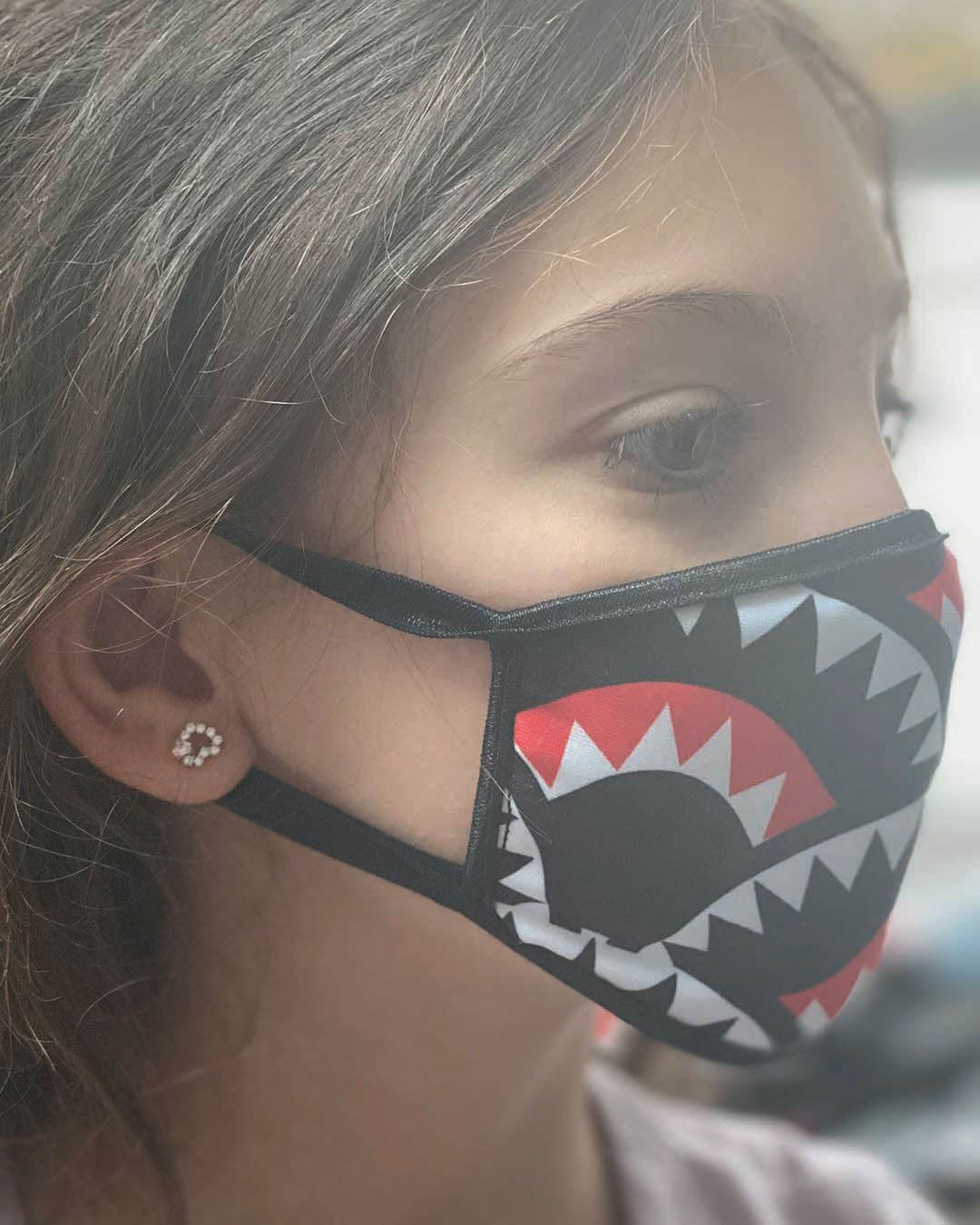 KIDS SHARKMOUTH PATTERN MASK (CLASSIC FIT) - Image 4